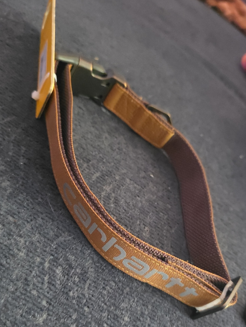 Carhartt Brown/Tan Webbing Belt Strap with Logo